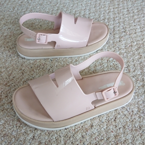 Melissa Soft Ad light pink Sandals size 8 - Picture 2 of 14